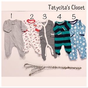 Pack of 3 pjs 3 months and 3-6 months